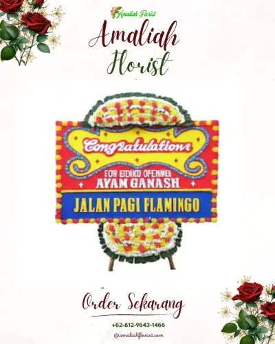 Bunga Papan Congratulation di Kebon Kangkung